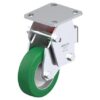 5 Inch Steel Rigid Caster with Blickle Softhane Polyurethane Wheel