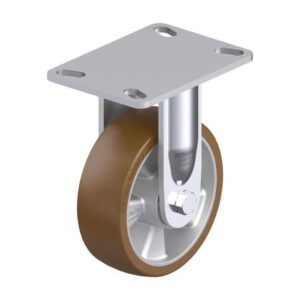 6 Inch Rigid Caster with Blickle Besthane Polyurethane Wheel
