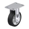 6 Inch Rigid Caster with Blickle EasyRoll Rubber Wheel