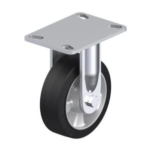6 Inch Rigid Caster with Blickle EasyRoll Rubber Wheel