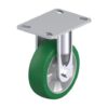 6 Inch Rigid Caster with Blickle Softhane Polyurethane Elastomer Wheel