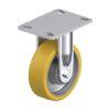 6 Inch Rigid Caster with Blickle Extrathane Polyurethane Wheel and Cast Iron Core