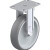 5 Inch Rigid Caster with Thermoplastic Rubber Wheel