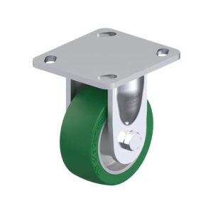 4 Inch Rigid Caster with Blickle Softhane Polyurethane Wheel