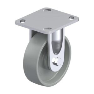5 Inch Heavy Duty Rigid Caster with Nylon 6 Wheel and Synthetic Thread Guard