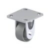 3-1/8 Inch Heavy Duty Rigid Caster with Nylon 6 Wheel and Synthetic Thread Guard