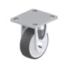 4 Inch Rigid Caster with Blickle Thermoplastic Polyurethane Wheel and Nylon 6 Core