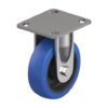 5 Inch Stainless Steel Rigid Caster with Blickle Besthane Soft Polyurethane Wheel