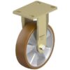 8 Inch Heavy Duty Welded Rigid Caster with Blickle Besthane Polyurethane Wheel