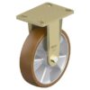 8 Inch Heavy Duty Rigid Caster with Blickle Besthane Polyurethane Wheel