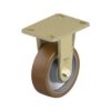 6 Inch Heavy Duty Rigid Caster with Blickle Besthane Polyurethane Wheel and Cast Iron Core