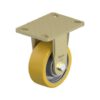 5 Inch Heavy Duty Rigid Caster with Polyurethane Elastomer Blickle Softhane Wheel and Cast Iron Core