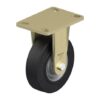 6-5/16 Inch Heavy Duty Rigid Caster with Blickle EasyRoll Rubber Wheel and Nylon 6 Core