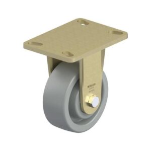 5 Inch Heavy Duty Rigid Caster with Highly Chemical Resistant Nylon 6 Wheel