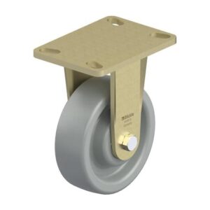 6 Inch Heavy Duty Rigid Caster with Highly Chemical Resistant Nylon 6 Wheel