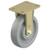 8 Inch Heavy Duty Rigid Caster with Highly Chemical Resistant Nylon 6 Wheel