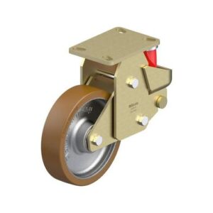 8 Inch Heavy Duty Maintenance-Free Rigid Caster with Blickle Besthane Polyurethane Wheel