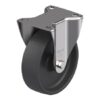 5 Inch Stainless Steel Rigid Caster with Heat-Resistant Thermoplastic Wheel