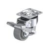 3-1/8 Inch Heavy Duty Impact-Resistant Levelling Caster with Nylon 6 Wheel with Double Ball Bearing