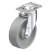 5 Inch Chemical Resistant Swivel Caster with Nylon 6 Wheel and Synthetic Thread Guard
