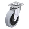 6-5/16 Inch Swivel Caster with Blickle EasyRoll Rubber Wheel and Swivel Head Seal