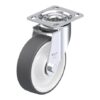 6 Inch Swivel Caster with Chemically-Resistant Blickle Thermoplastic Polyurethane Wheel