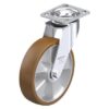 8 Inch Swivel Caster with Blickle Besthane Polyurethane Wheel