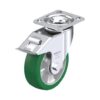 6 Inch Swivel Caster with Blickle Softhane Wheel with Swivel Head Seal and Stop-Fix Brake