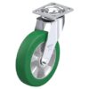 8 Inch Medium Duty Swivel Caster with Blickle Softhane Wheel and Swivel Head Seal
