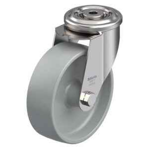 6 Inch Stainless Steel Swivel Caster with Nylon 6 Wheel and Double Ball Bearing