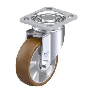 5 Inch Swivel Caster with Blickle Besthane Polyurethane Wheel and Double Ball Bearing