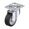 4 Inch Swivel Caster with Blickle EasyRoll Rubber Wheel and Double Ball Bearing
