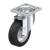 5 Inch Swivel Caster with Blickle EasyRoll Rubber Wheel and Double Ball Bearing