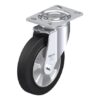 8 Inch Swivel Caster with Blickle EasyRoll Rubber Wheel and Double Ball Bearing