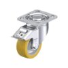 4 Inch Swivel Caster with Polyurethane elastomer Blickle Extrathane Wheel and Stop-Fix Brake