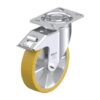8 Inch Swivel Caster with Polyurethane elastomer Blickle Extrathane Wheel and Stop-Fix Brake