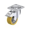 4 Inch Swivel Caster with Blickle Extrathane Wheel with Cast Iron Core and Stop-Fix Brake