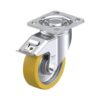 5 Inch Swivel Caster with Blickle Extrathane Wheel with Cast Iron Core and Stop-Fix Brake