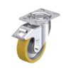 6 Inch Swivel Caster with Blickle Extrathane Wheel with Cast Iron Core and Stop-Fix Brake