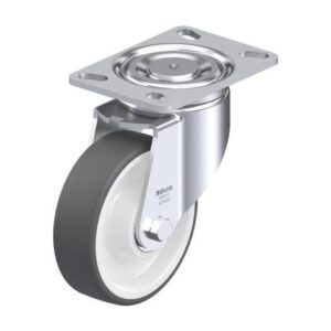6 Inch Swivel Caster with Blickle Thermoplastic Polyurethane Wheel and Nylon Core