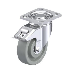 5 Inch Swivel Caster with Nylon 6 Wheel with Double Ball Bearing and Stop-Fix Brake