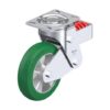 8 Inch Swivel Caster with Blickle Softhane Wheel and Extra Crowned Running Tread