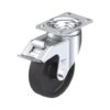 4 Inch Swivel Caster with Heat-Resistant Thermoplastic Wheel with Double Ball Bearing and Stop-Fix Brake