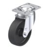 4 Inch Swivel Caster with Heat-Resistant Thermoplastic Wheel and Double Ball Bearing