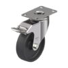 4 Inch Swivel Caster with Heat-Resistant Thermoplastic Wheel and Stop-Fix Brake
