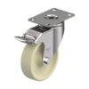 4 Inch Swivel Caster with Highly Heat-Resistant Nylon Wheel and Stop-Fix Brake