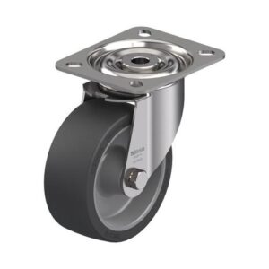 4 Inch Stainless Steel Swivel Caster with Heat-Resistant Silicone Rubber Wheel