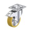 5 Inch Swivel Caster with Blickle Extrathane Wheel with Aluminum Core and Stop-Fix Brake