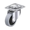 4 Inch Heavy Duty Swivel Caster with Blickle EasyRoll Rubber Wheel
