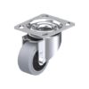 3-1/8 Inch Heavy Duty Swivel Caster with Blickle EasyRoll Rubber Wheel